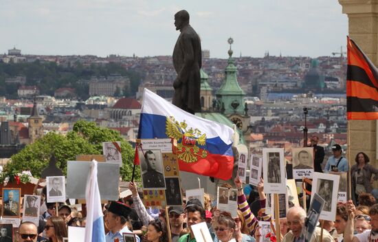 Immortal Regiment march in Europe
