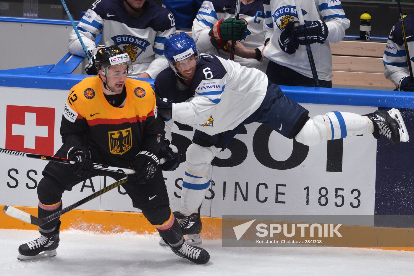 2016 IIHF World Ice Hockey Championship. Finland vs. Germany