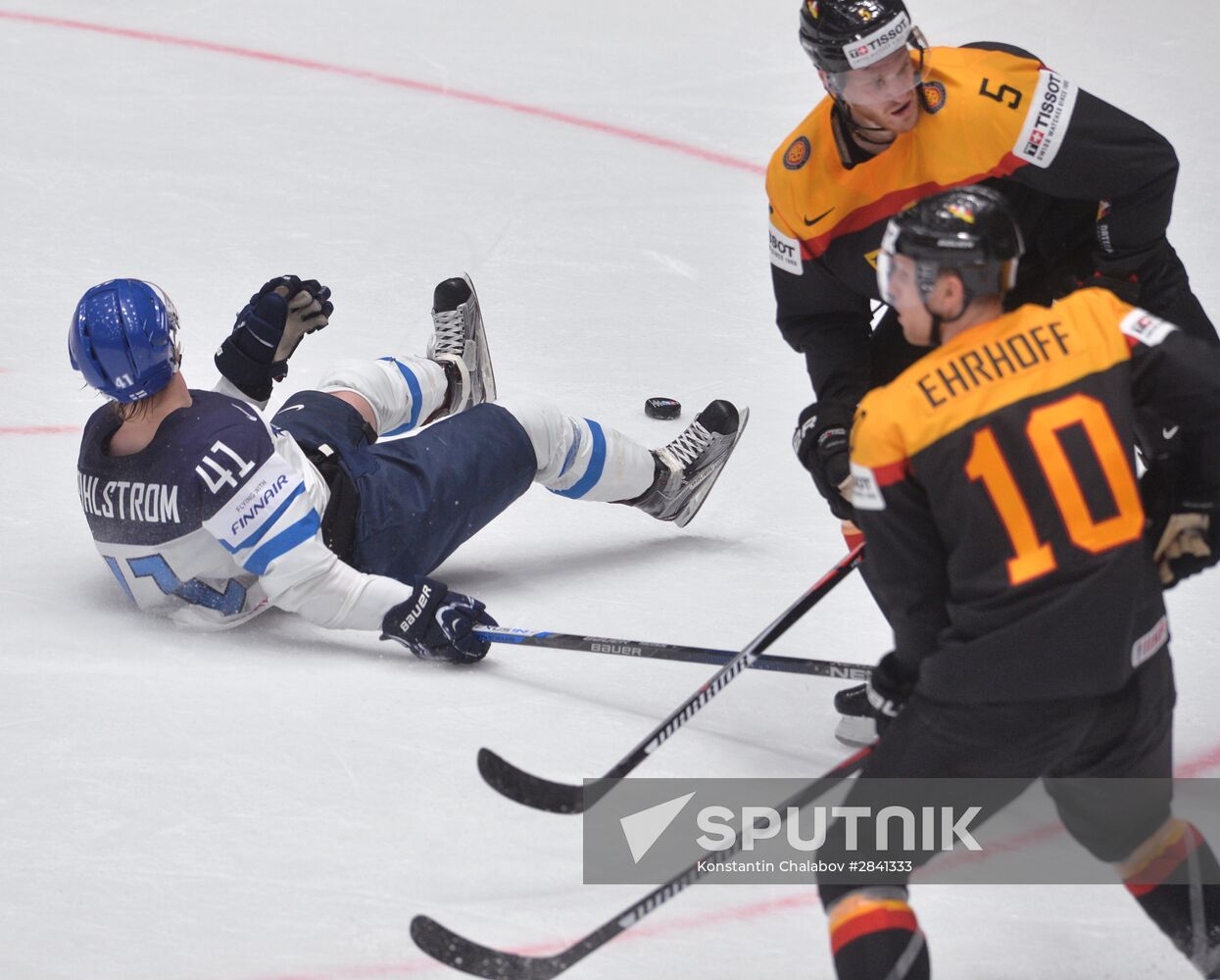 2016 IIHF World Ice Hockey Championship. Finland vs. Germany