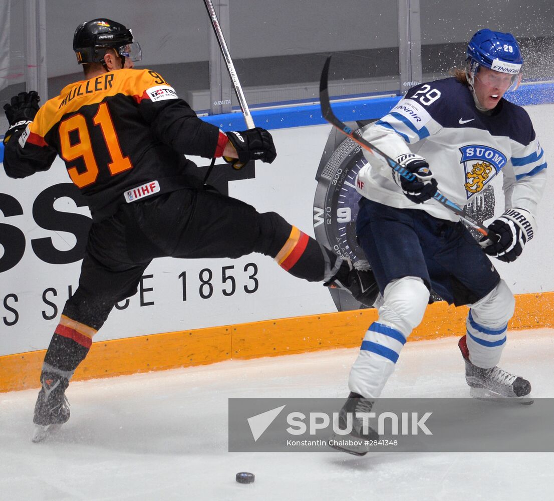 2016 IIHF World Ice Hockey Championship. Finland vs. Germany