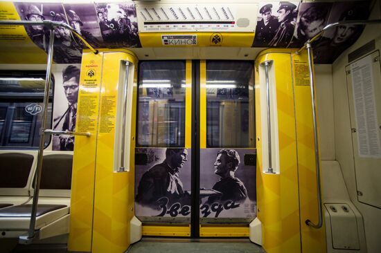 Victory Cinema train launched at Moscow Metro