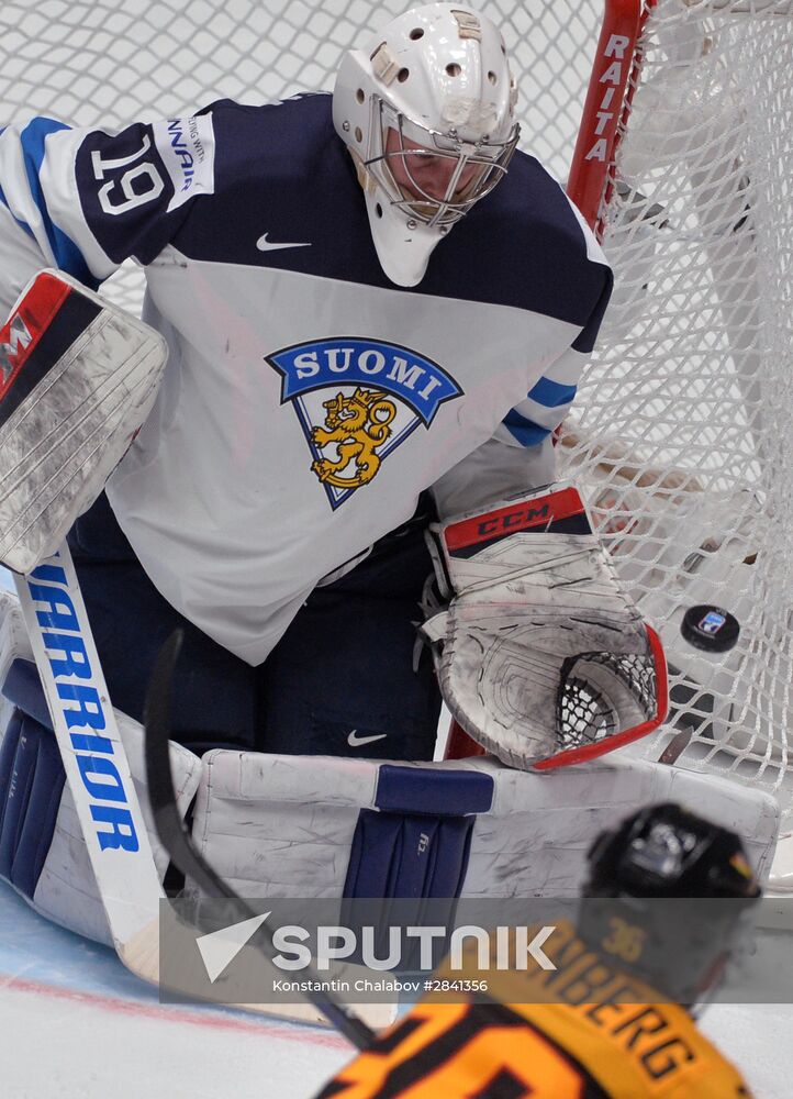 2016 IIHF World Ice Hockey Championship. Finland vs. Germany