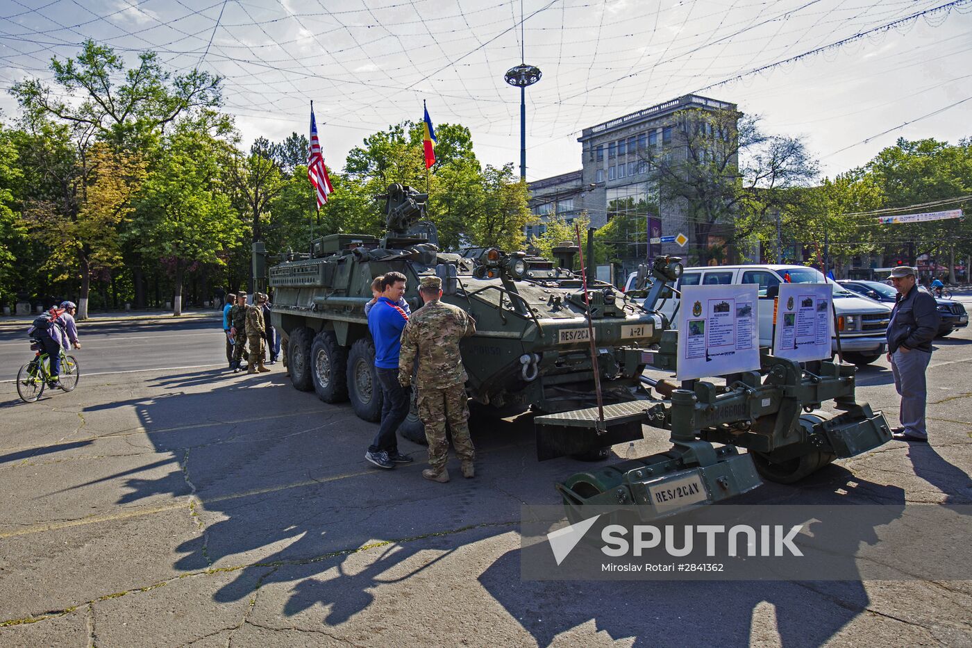 US weaponry in Chisinau
