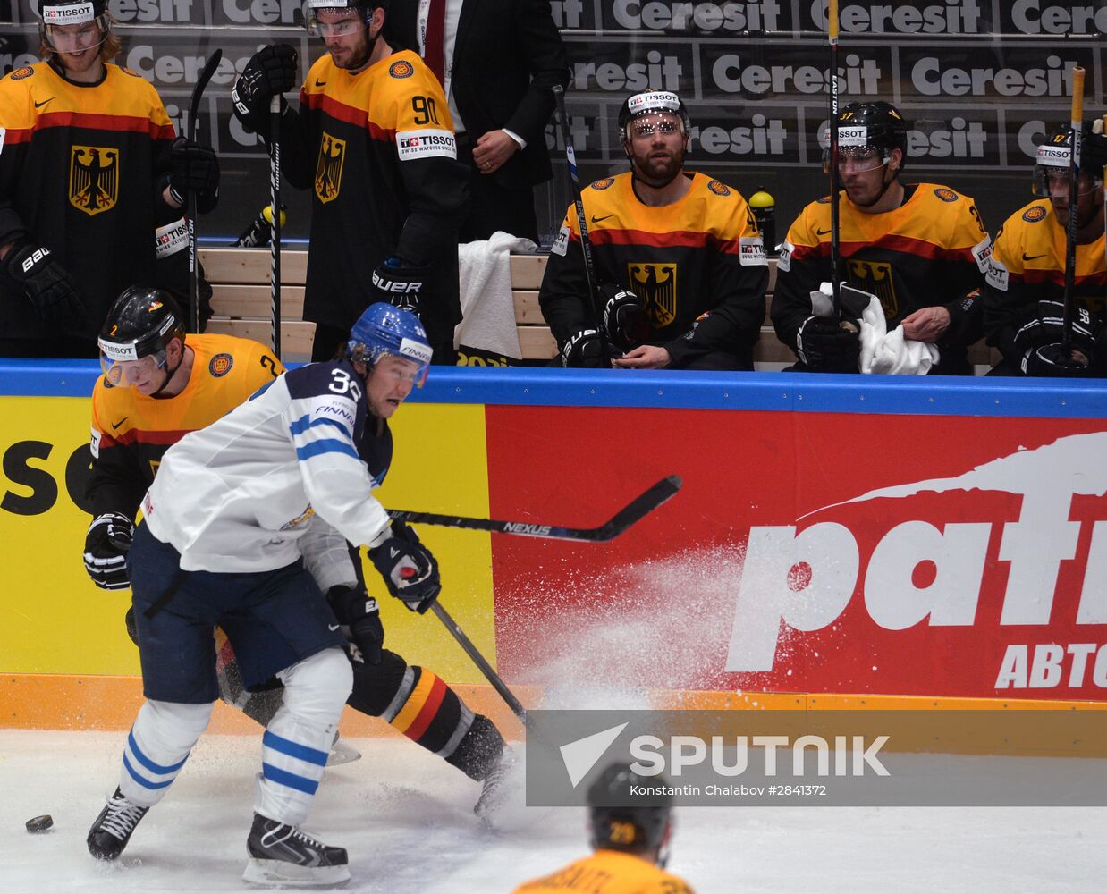 2016 IIHF World Ice Hockey Championship. Finland vs. Germany