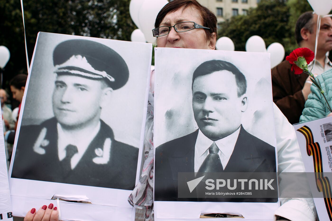 Immortal Regiment march in Europe