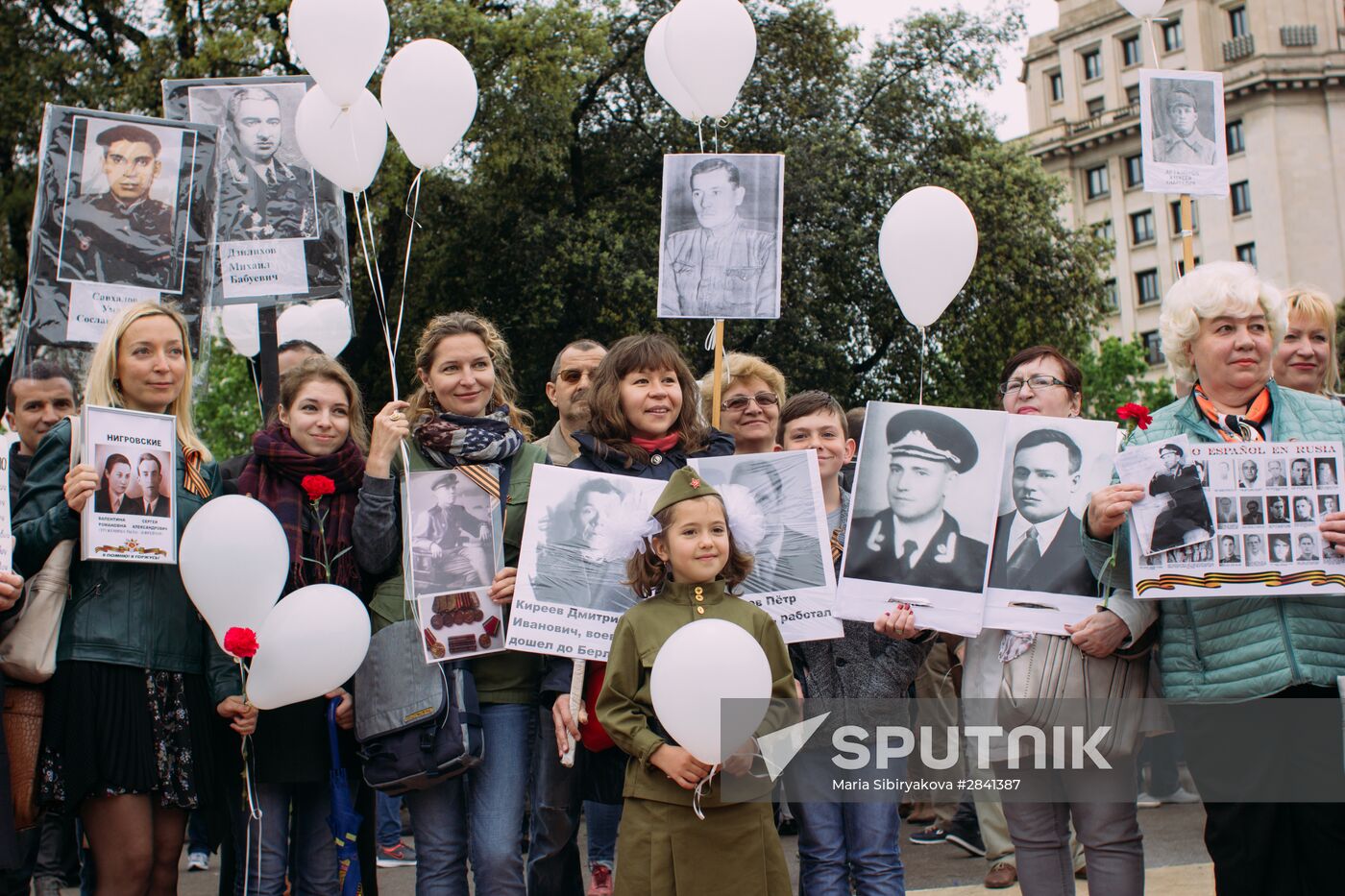 Immortal Regiment march in Europe
