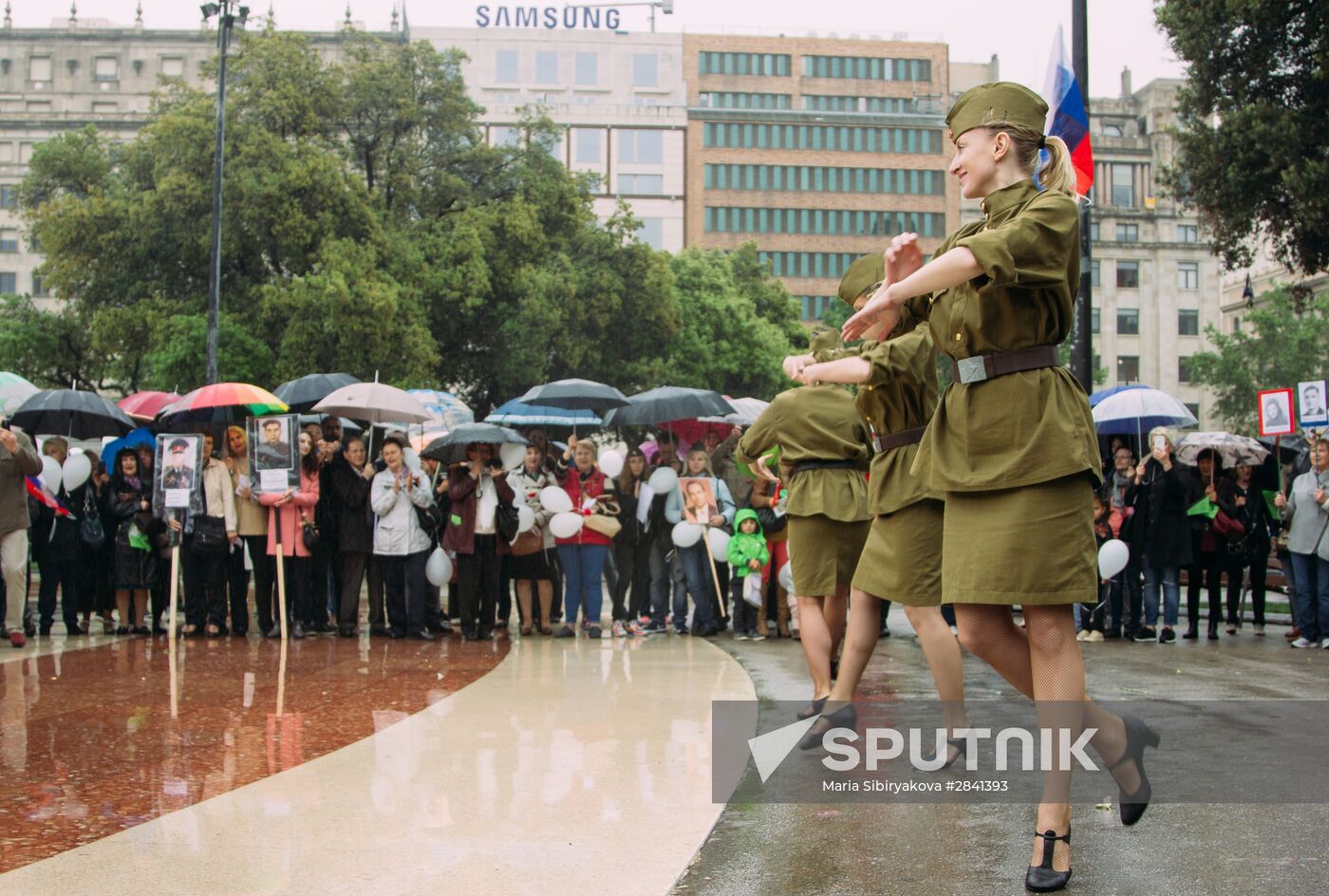 Immortal Regiment march in Europe