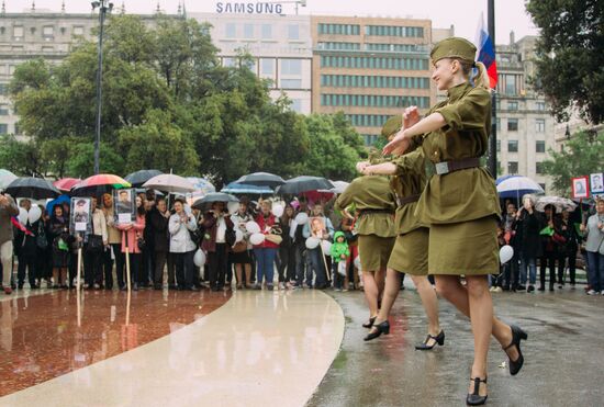 Immortal Regiment march in Europe