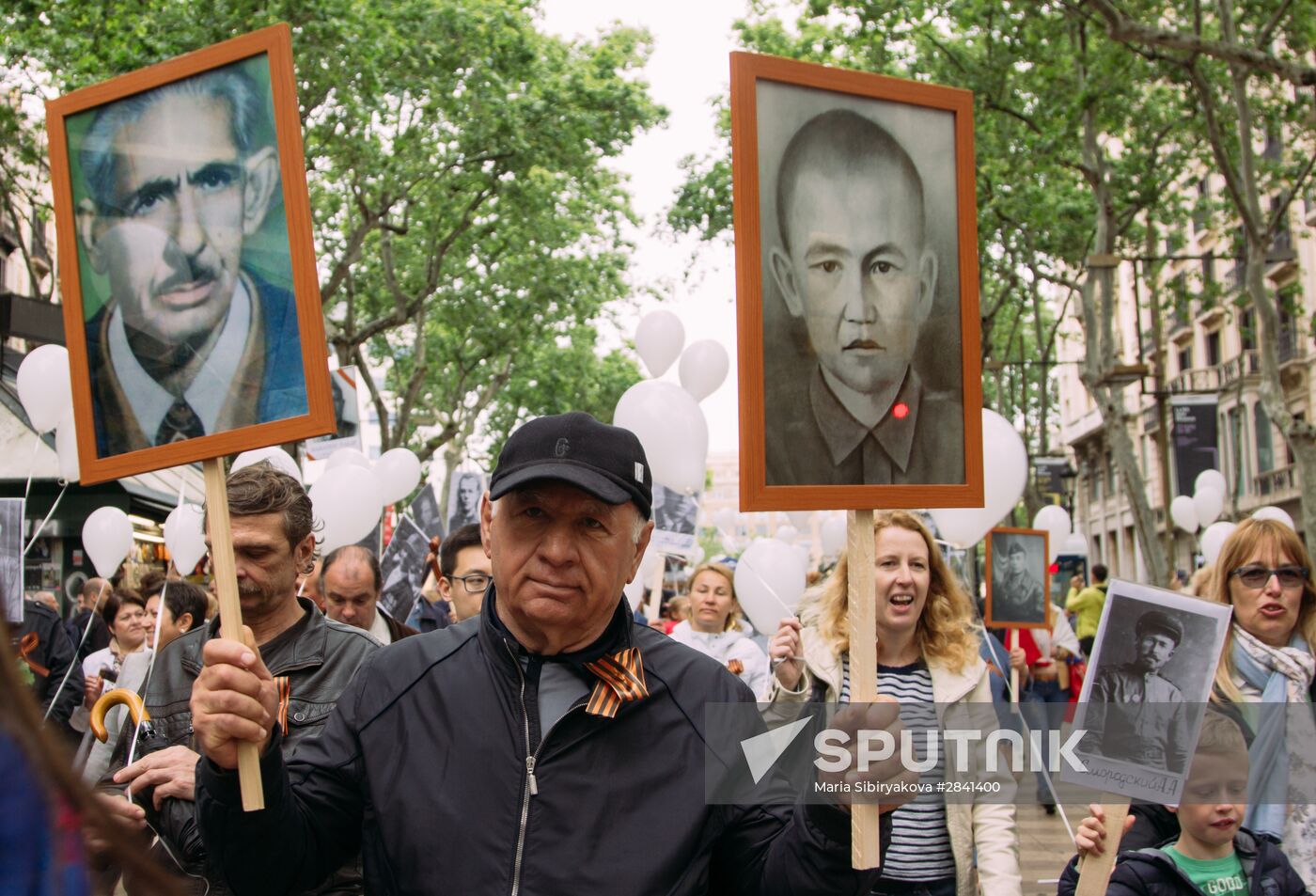 Immortal Regiment march in Europe