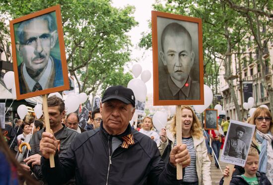 Immortal Regiment march in Europe