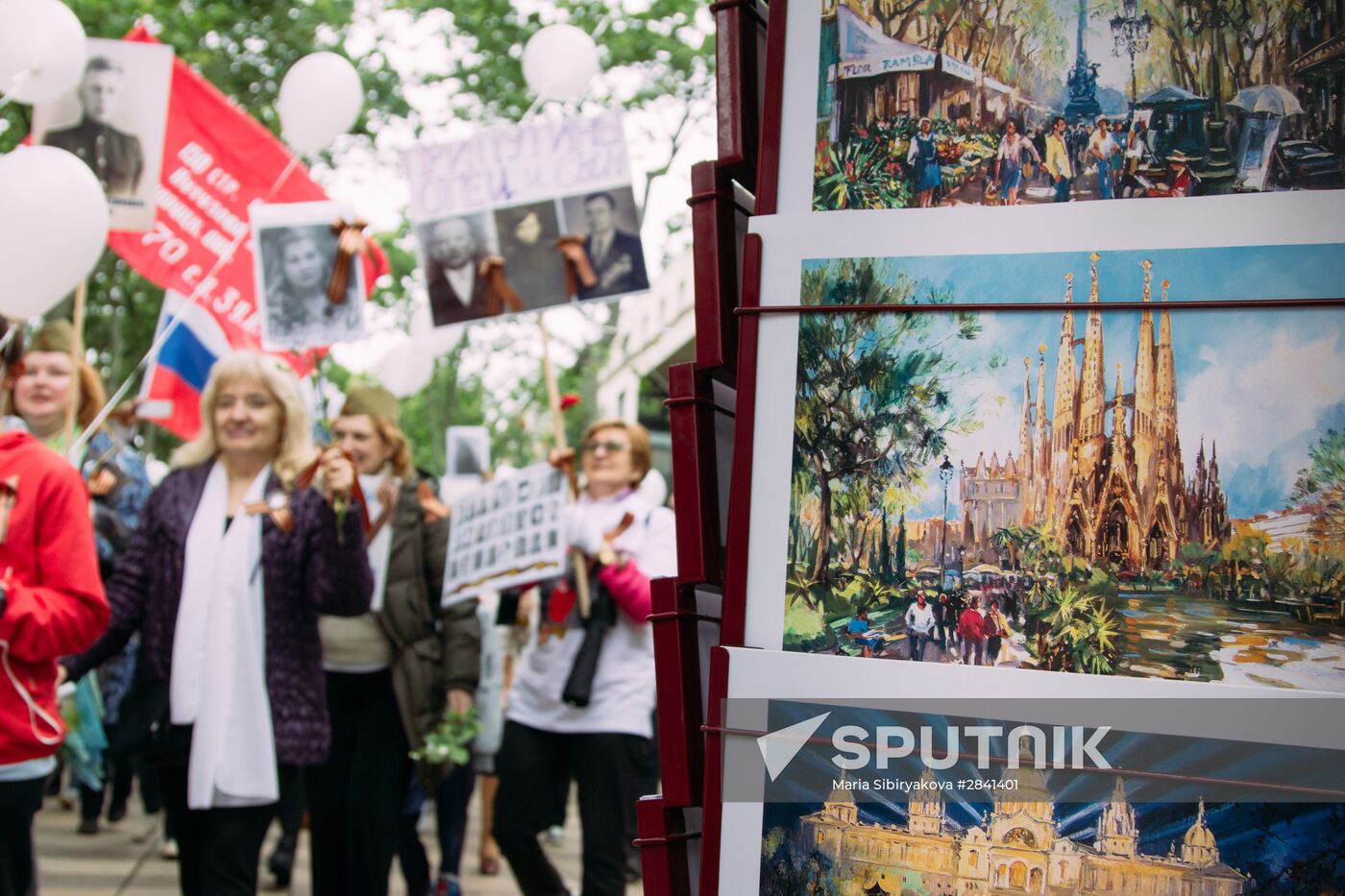 Immortal Regiment march in Europe