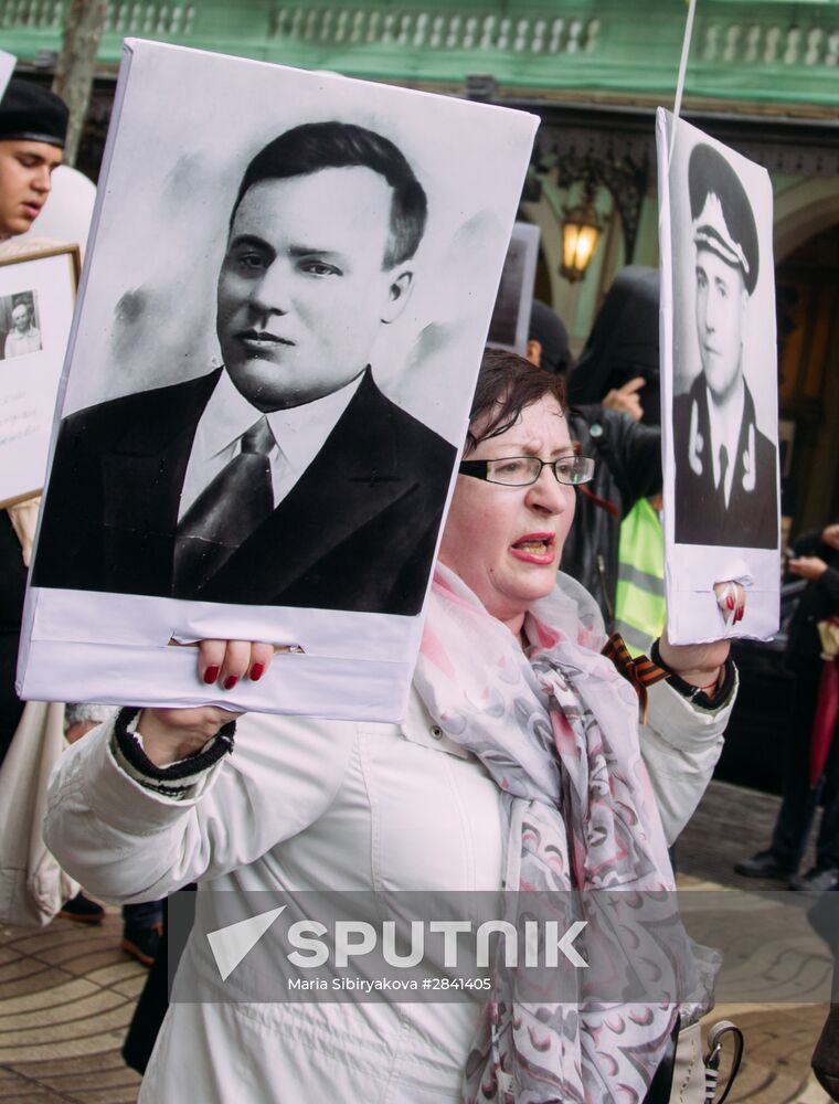 Immortal Regiment march in Europe