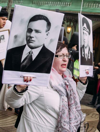 Immortal Regiment march in Europe