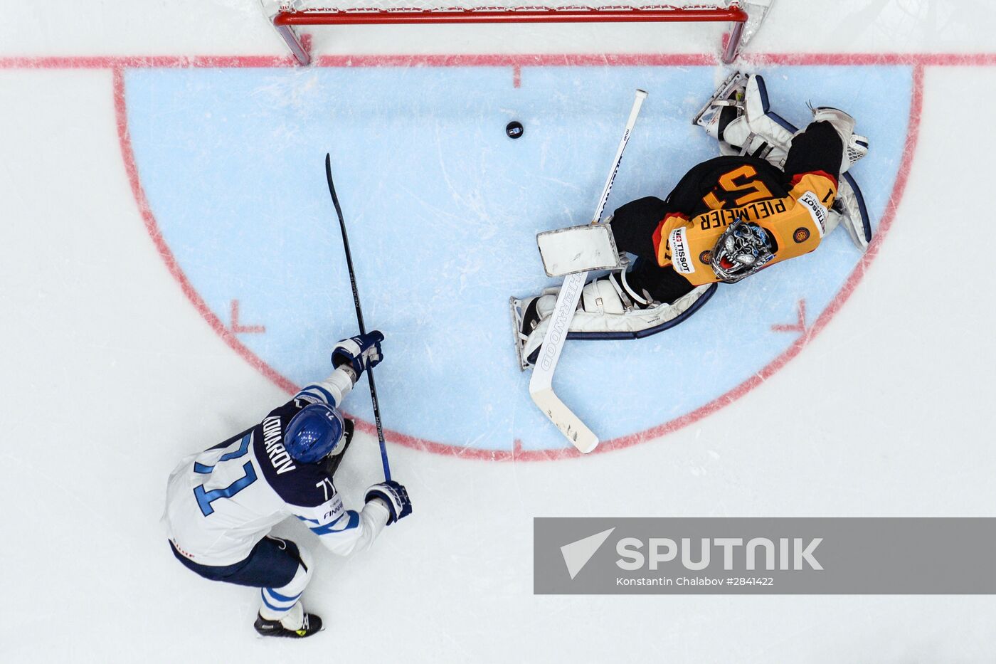 2016 IIHF World Ice Hockey Championship. Finland vs. Germany