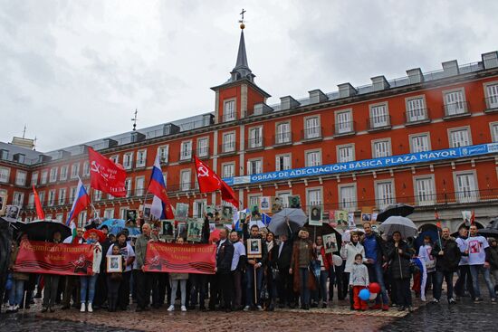 Immortal Regiment march in Europe