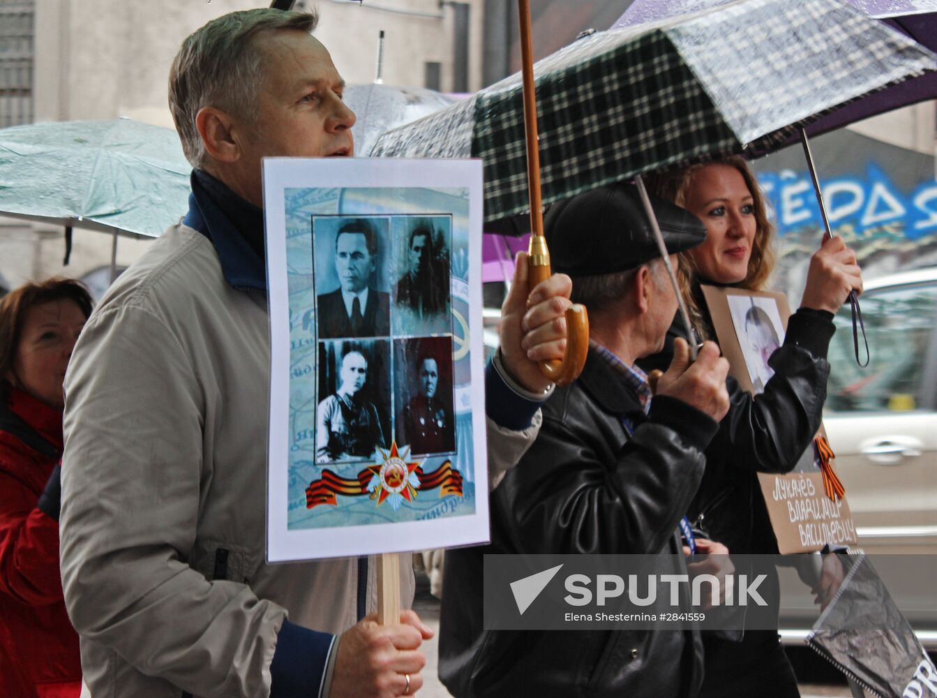 Immortal Regiment march in Europe