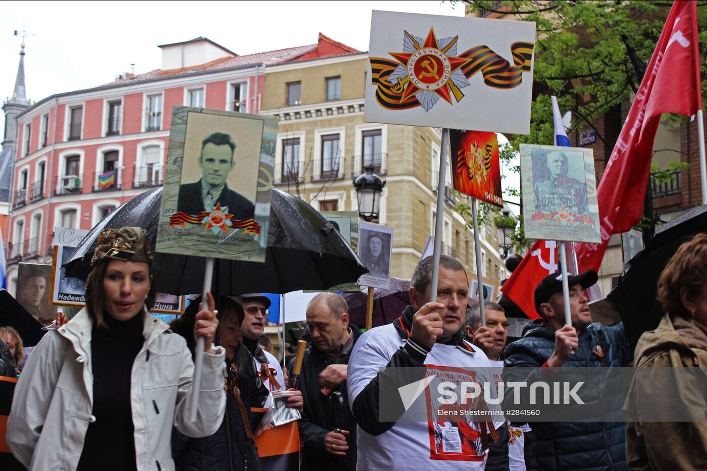 Immortal Regiment march in Europe