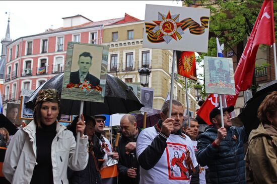 Immortal Regiment march in Europe