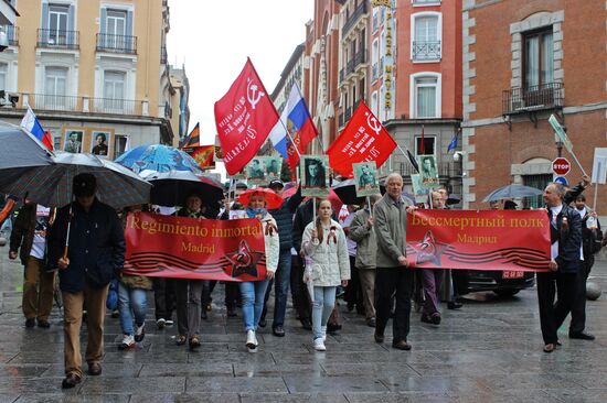 Immortal Regiment march in Europe