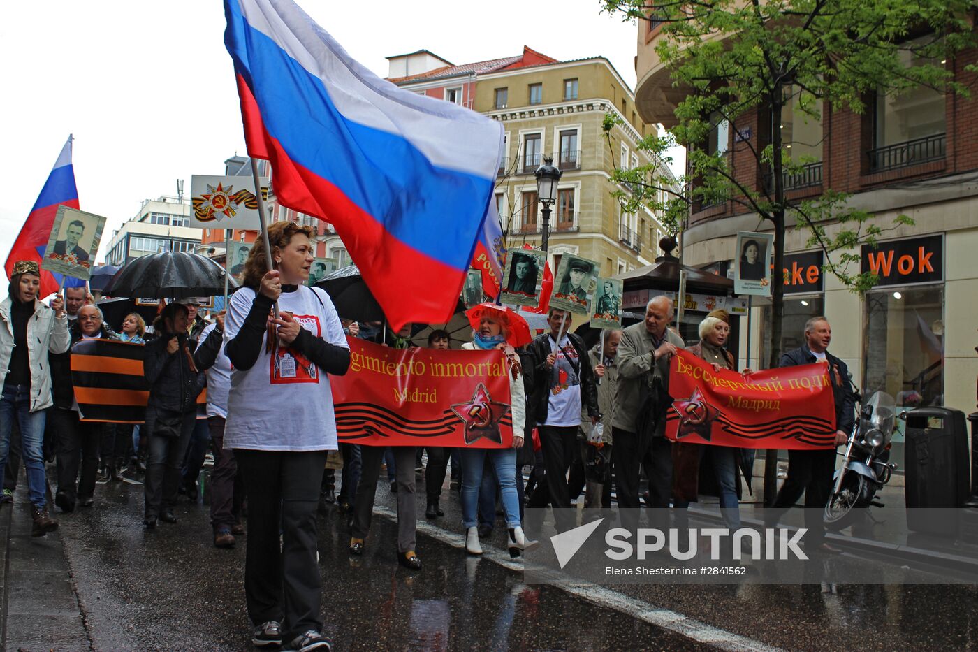 Immortal Regiment march in Europe