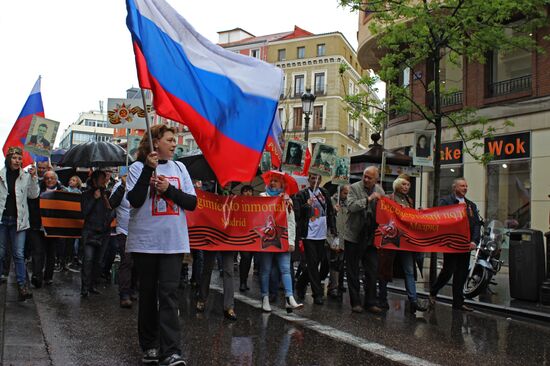 Immortal Regiment march in Europe