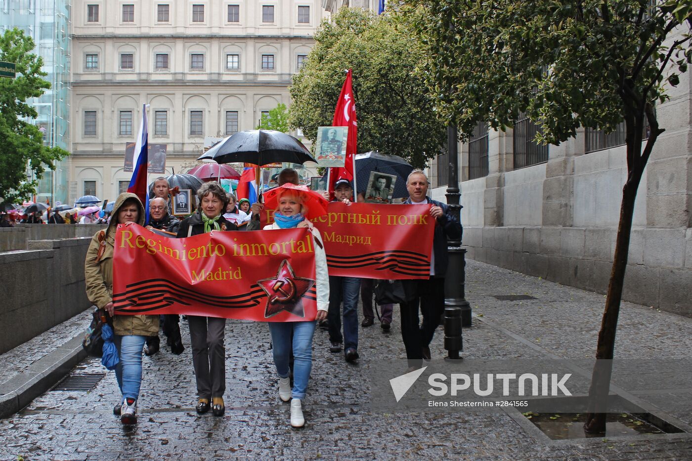 Immortal Regiment march in Europe