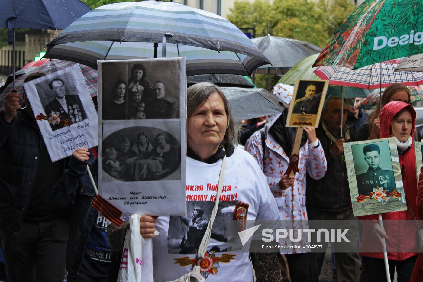 Immortal Regiment march in Europe