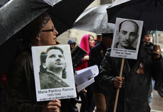 Immortal Regiment march in Europe