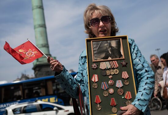 Immortal Regiment march in Europe