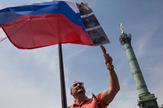 Immortal Regiment march in Europe