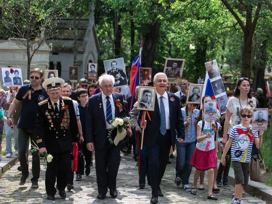 Immortal Regiment march in Europe