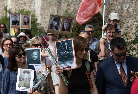 Immortal Regiment march in Europe