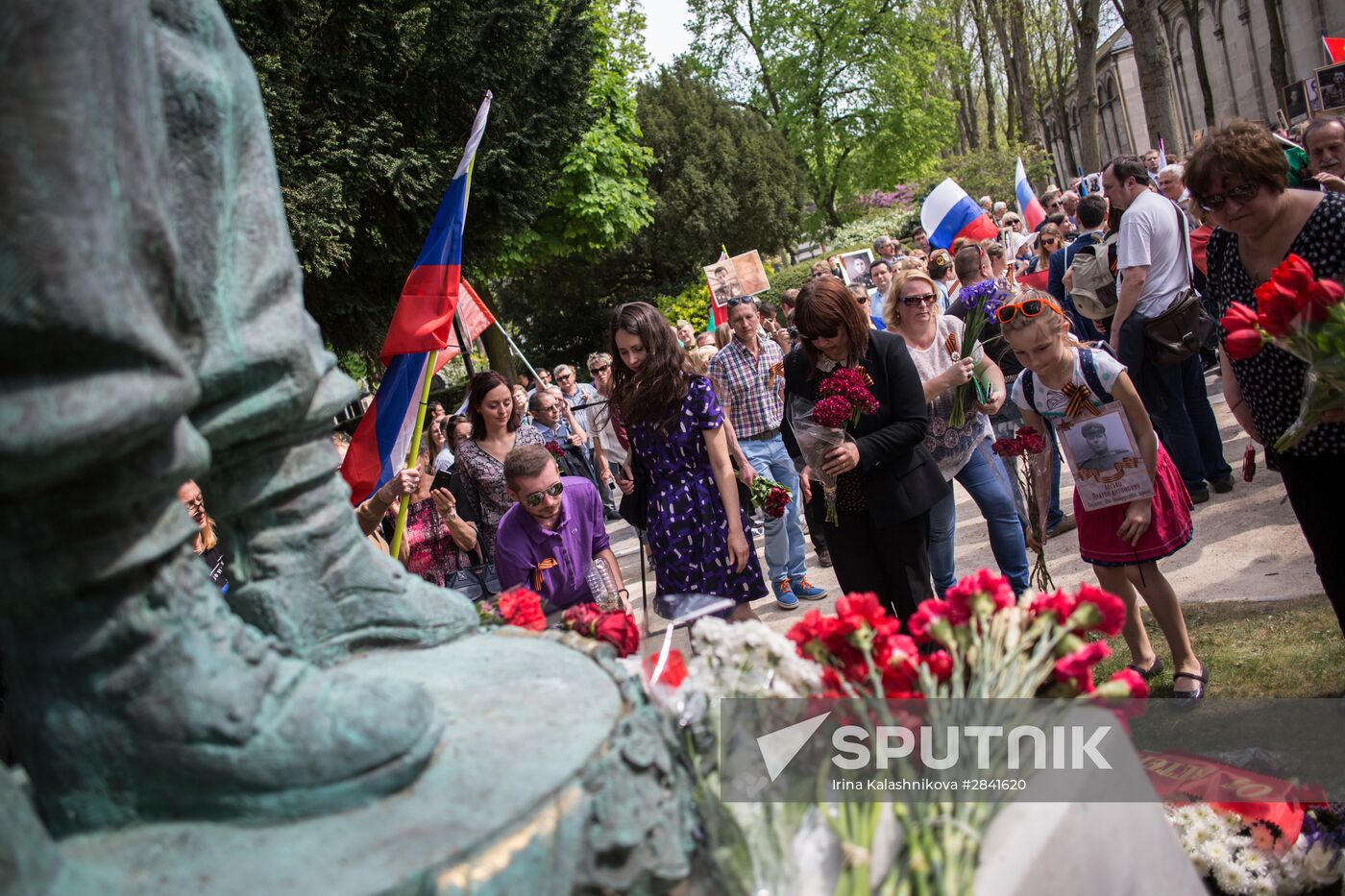 Immortal Regiment march in Europe