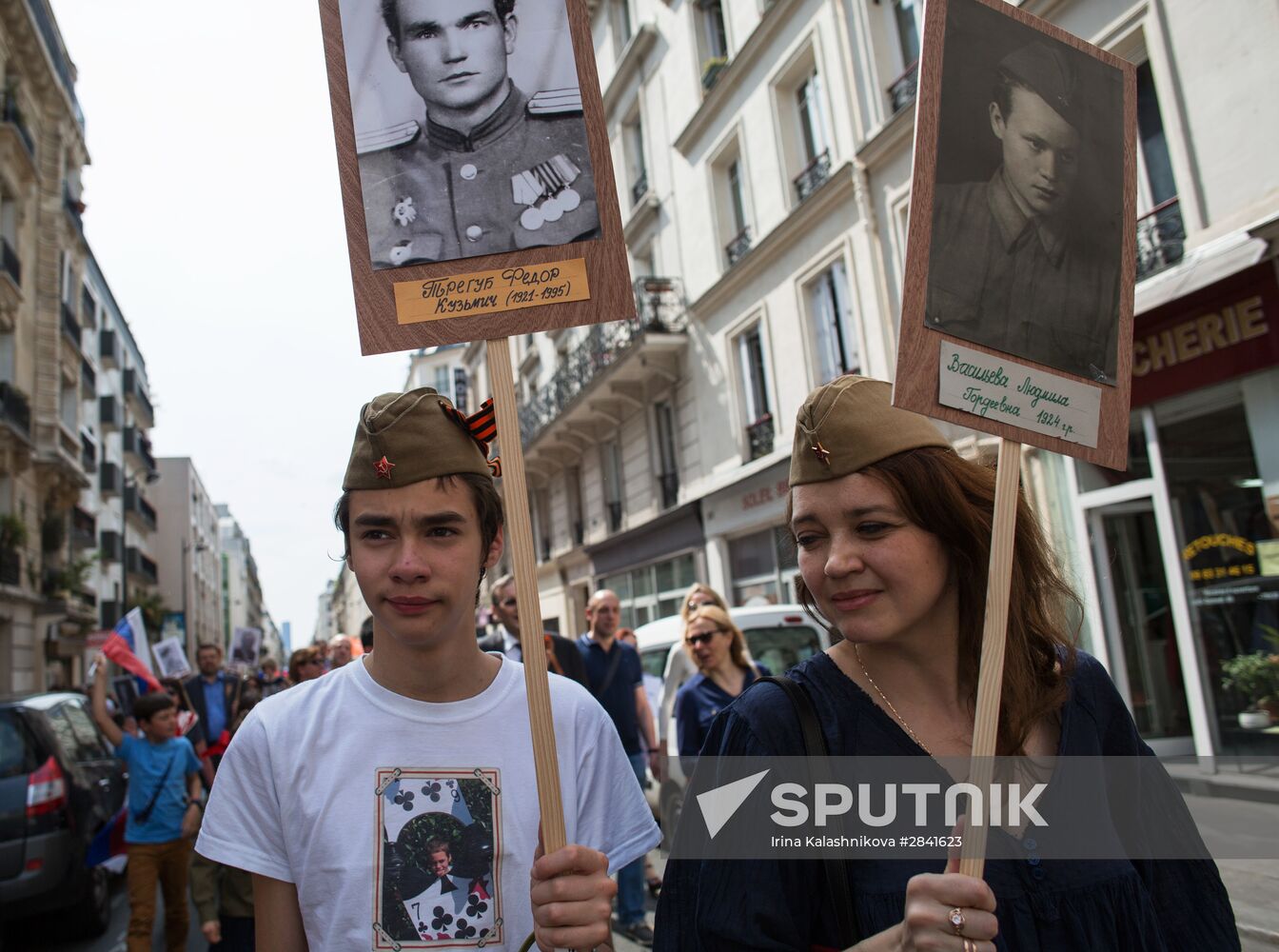 Immortal Regiment march in Europe