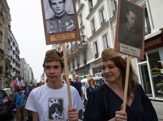 Immortal Regiment march in Europe