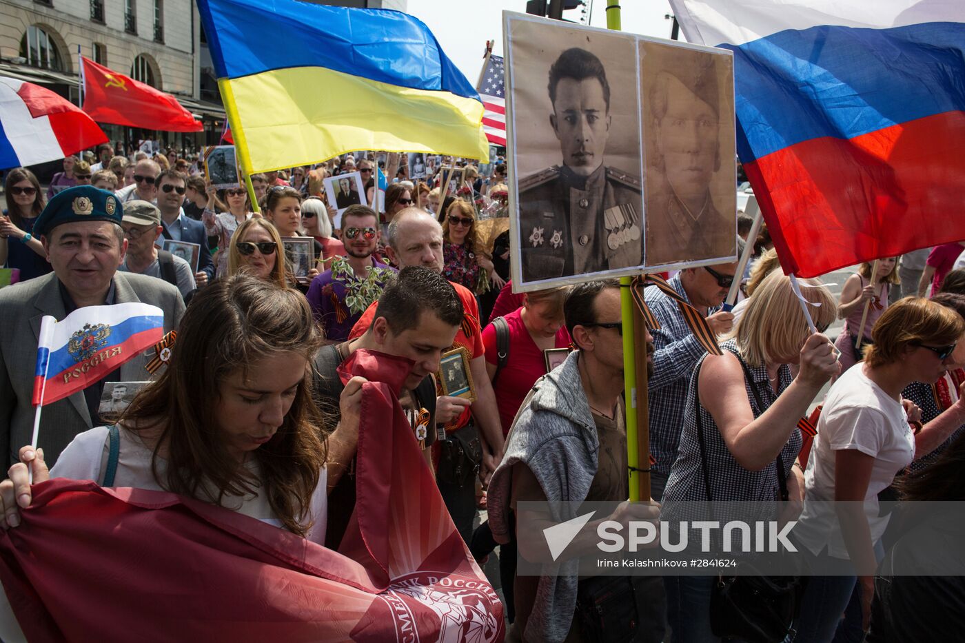 Immortal Regiment march in Europe