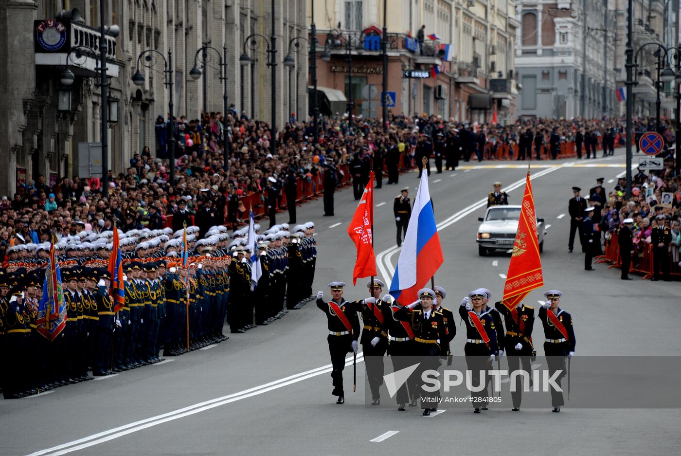 Victory Day Parade in Russian cities