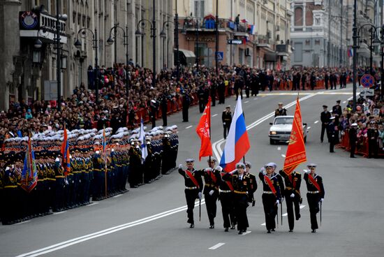 Victory Day Parade in Russian cities