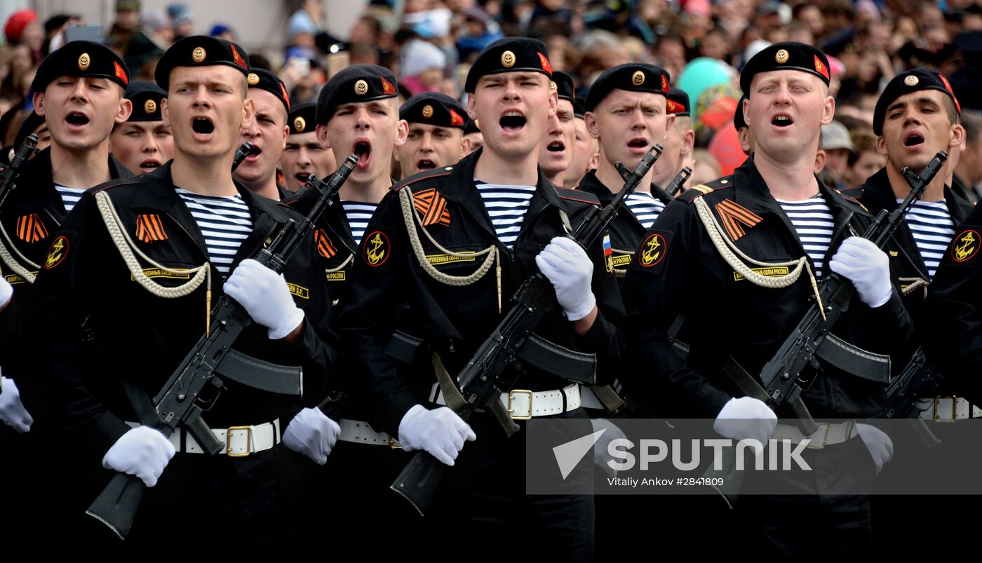 Victory Day Parade in Russian cities