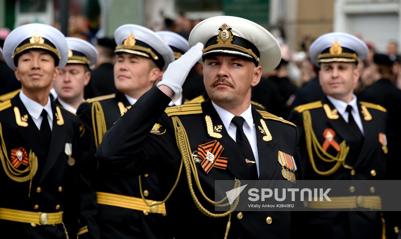 Victory Day Parade in Russian cities