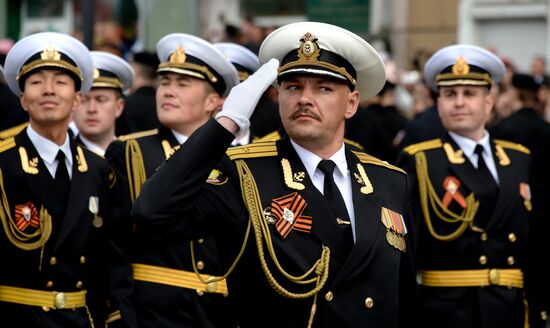 Victory Day Parade in Russian cities