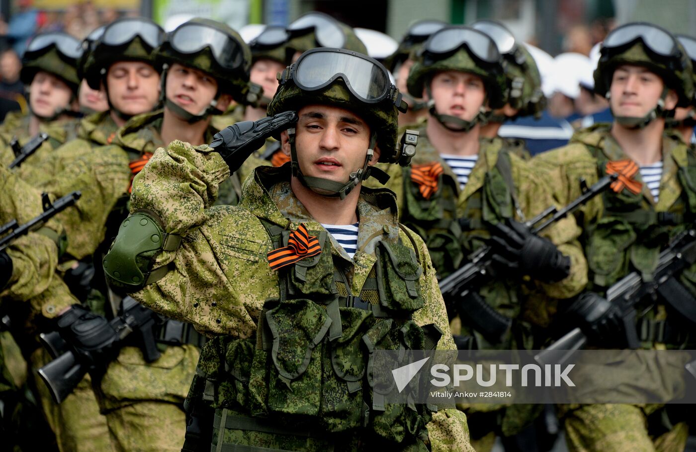 Victory Day Parade in Russian cities