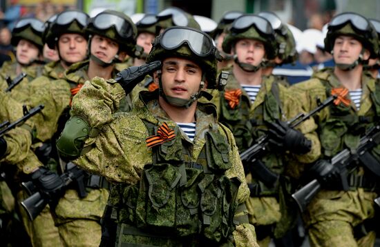 Victory Day Parade in Russian cities