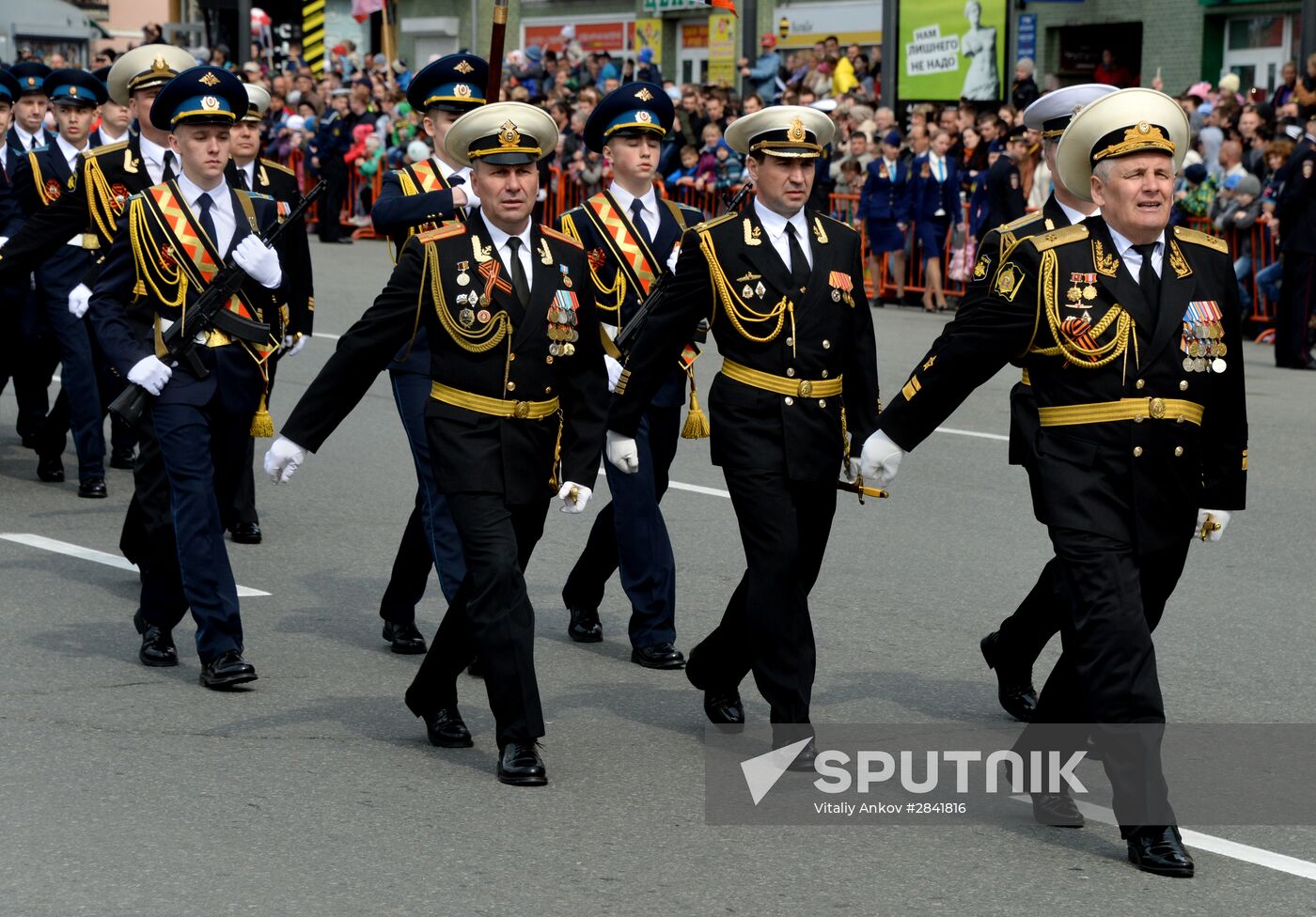 Victory Day Parade in Russian cities