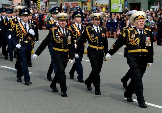 Victory Day Parade in Russian cities