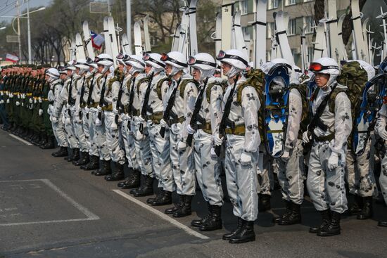 Victory Day Parade in Russian cities