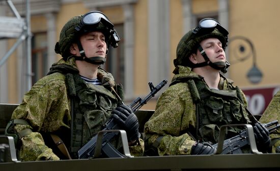 Victory Day Parade in Russian cities