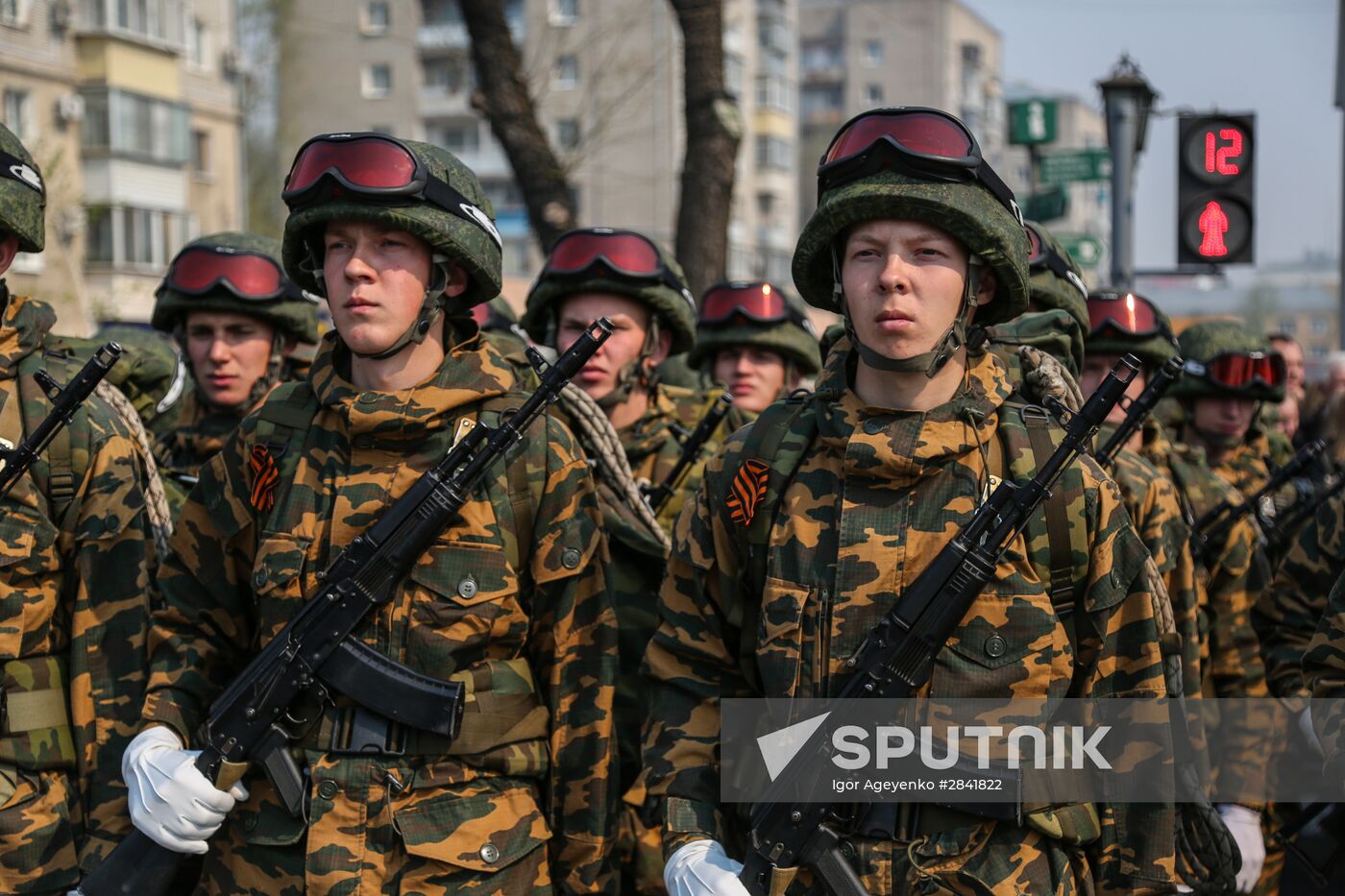 Victory Day Parade in Russian cities