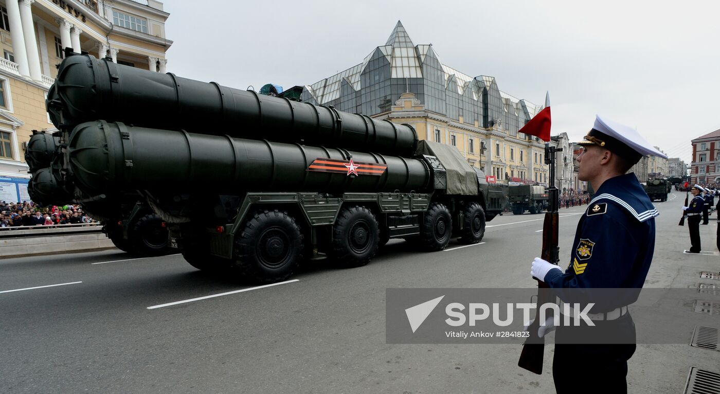 Victory Day Parade in Russian cities