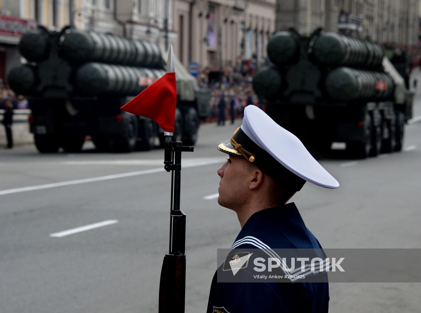 Victory Day Parade in Russian cities